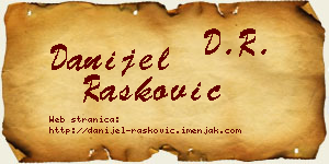 Danijel Rašković vizit kartica